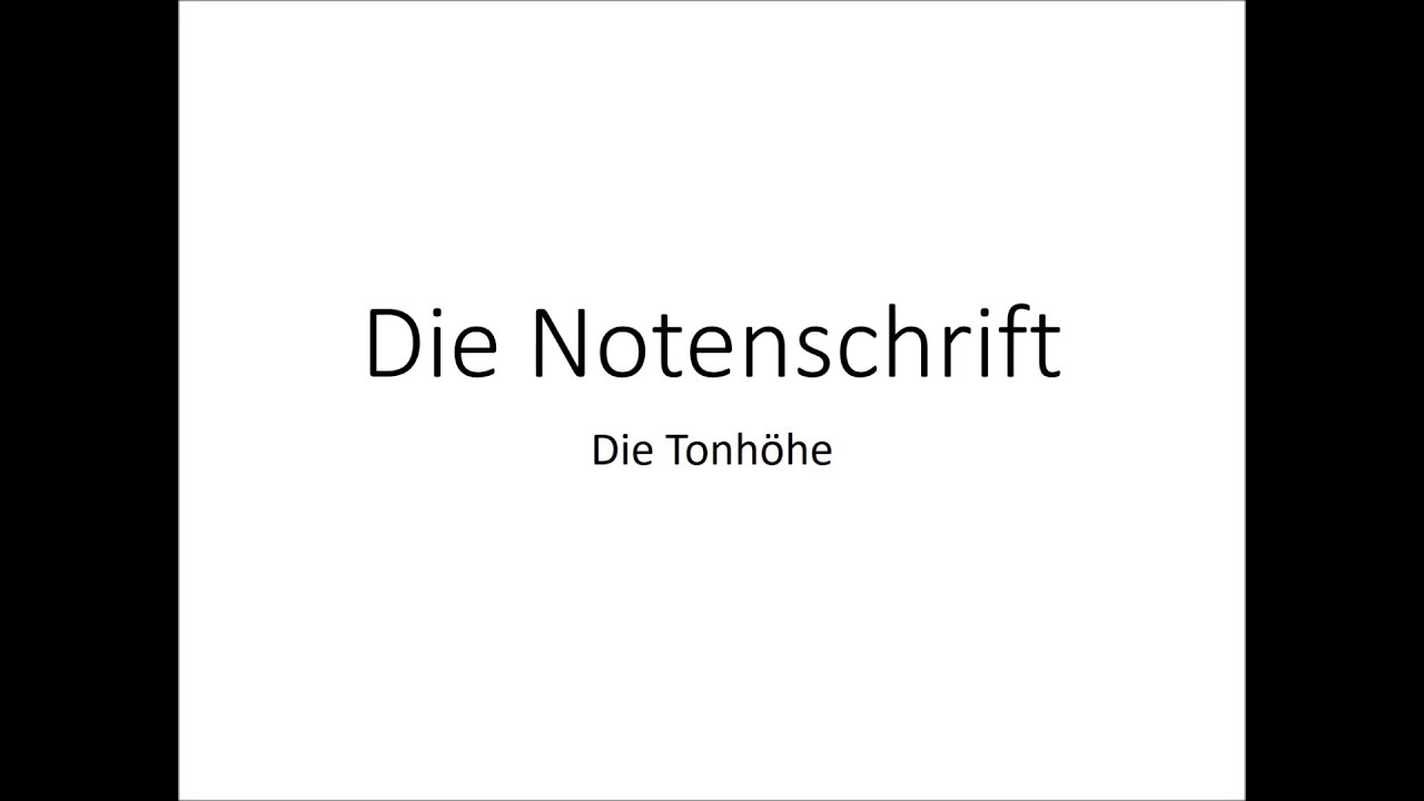 Musik: Notennamen und Tonh&ouml;he (Noten lesen) einfach und kurz erkl&auml;rt