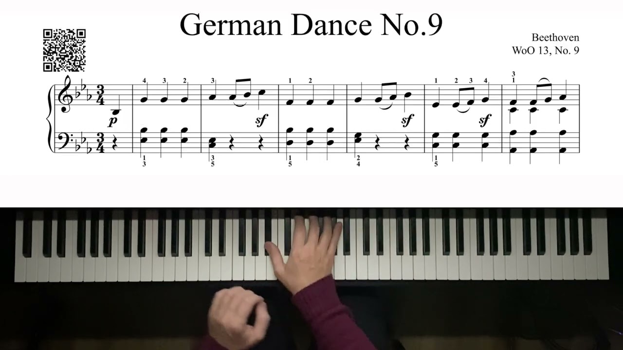 Beethoven - German Dance WoO 13, No. 9 - 3,990pts
