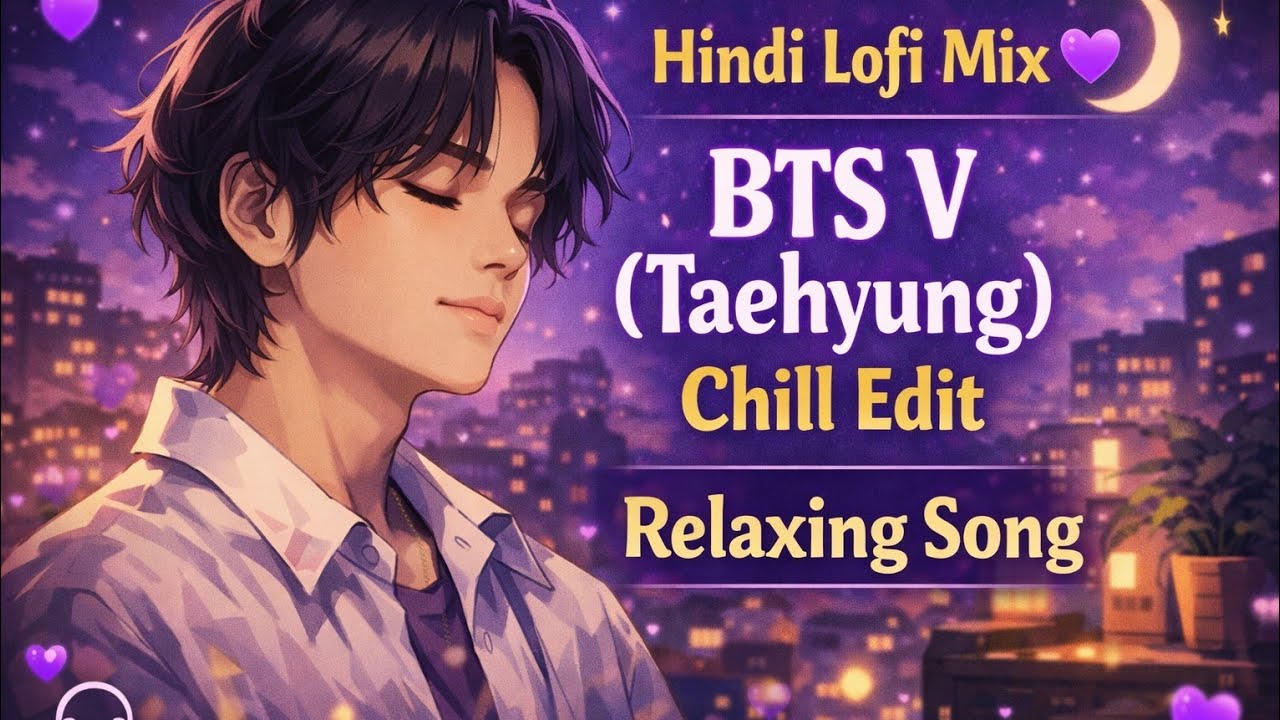 Hindi Lofi Mix 💜 | BTS V (Taehyung) Chill Edit | Relaxing Song