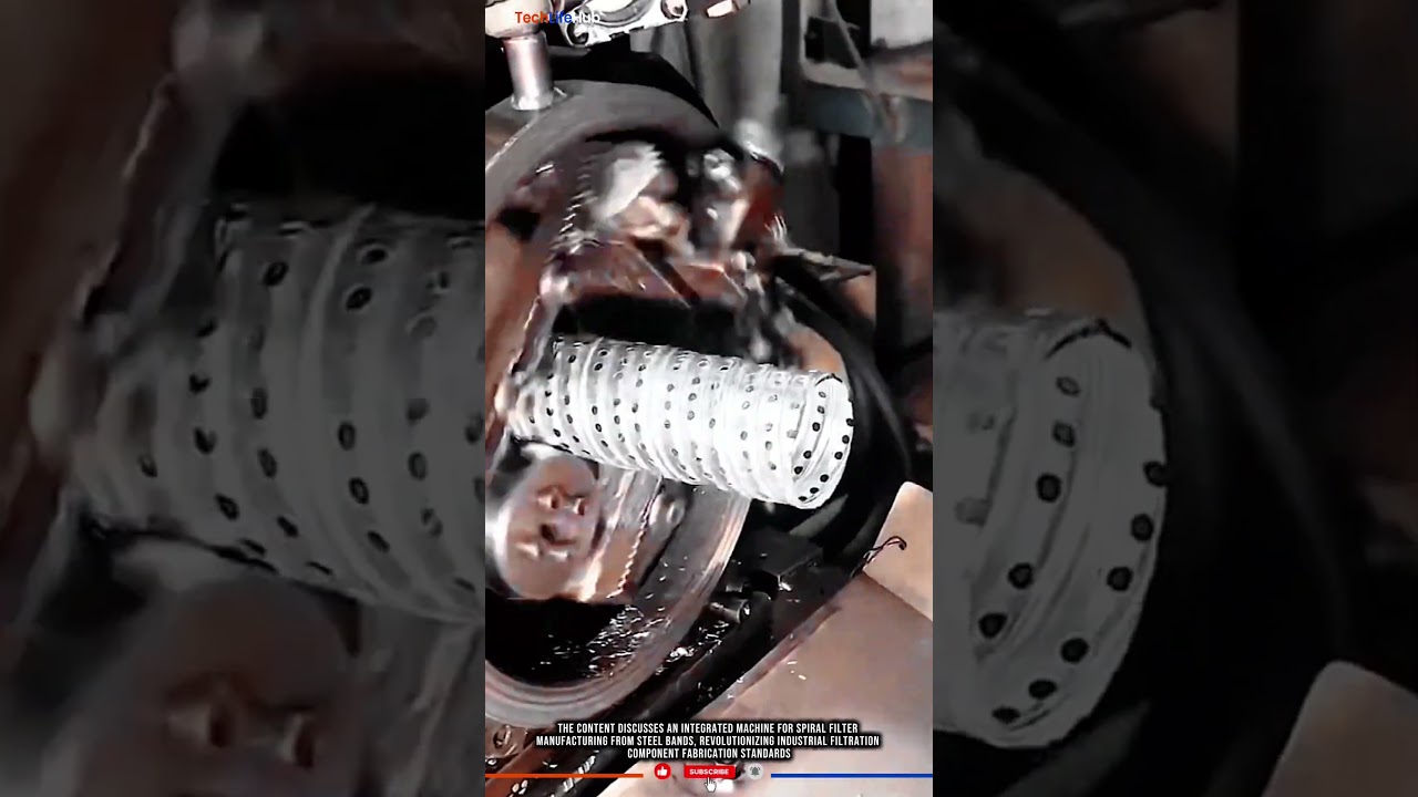 Innovation Spiral Filter: Integrated Perforation, Steel Band Forming, High Strength Filter 