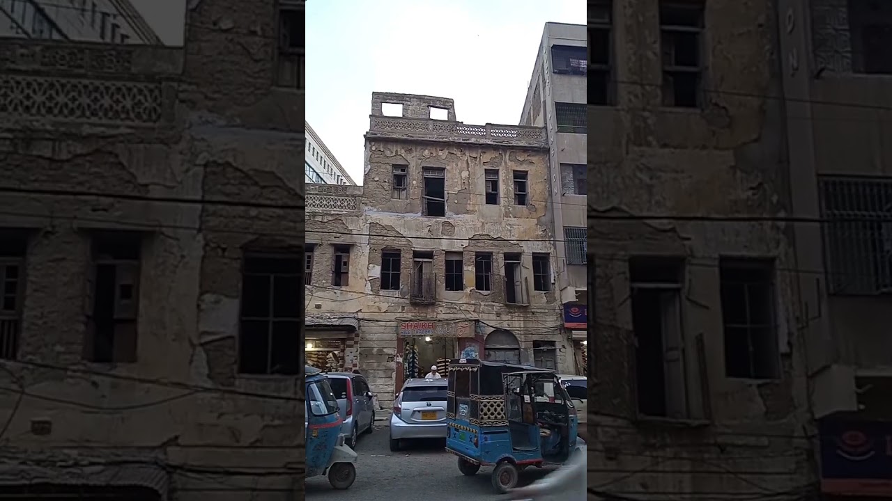 Old Building Architecture in Jodia Bazar Karachi #oldbuildings #shortsvideo
