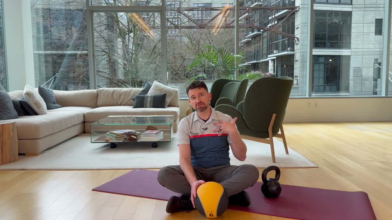 Spine Medicine Ball with Kettlebell | Exercise Video