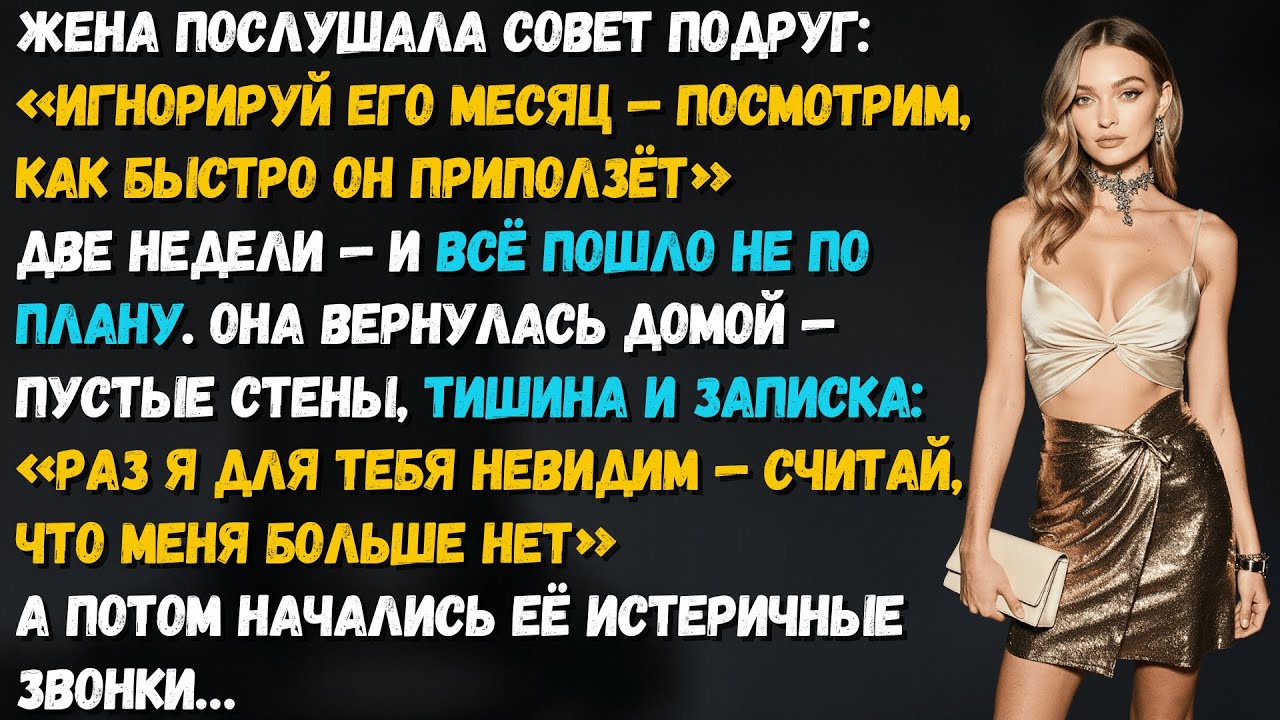 «Игнорируй его месяц», — подначили подруги. Через две недели она поняла, что зря начала эту игру.