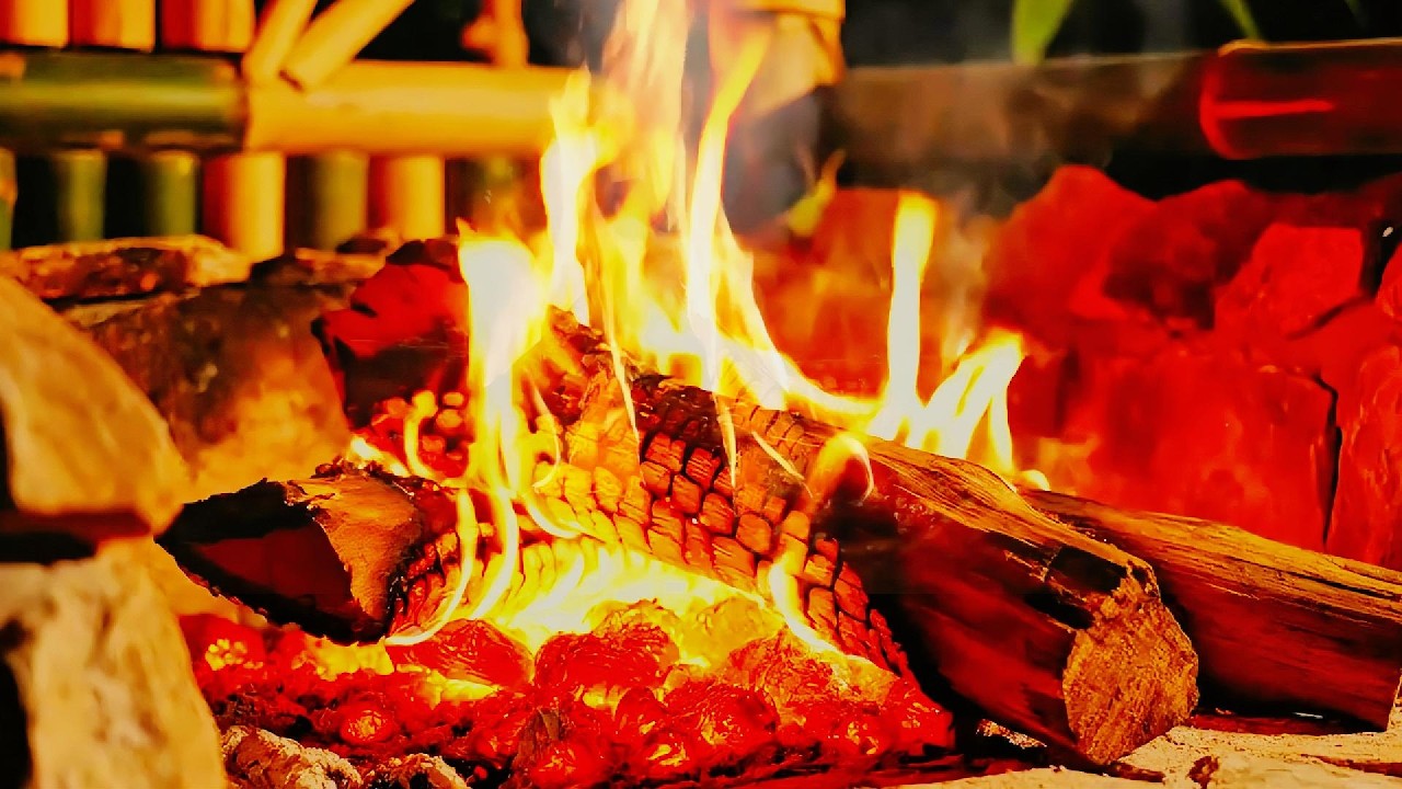 🔥 Fireplace UHD! Real Fireplace Crackling Sounds (No Talking, No Music)