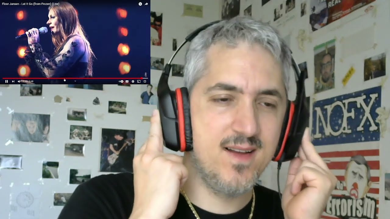 Floor Jansen Let It Go reaction Punk Rock Head italian Kills Rock Singer & Bass Player James Giacomo