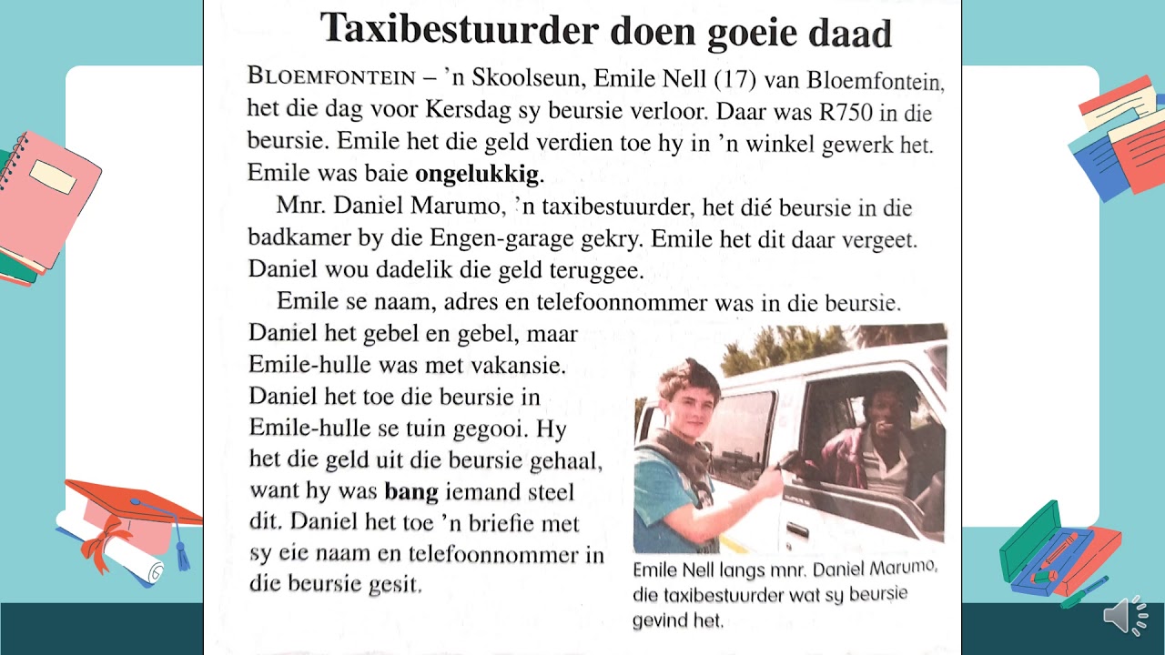 Afrikaans (EAT) - Grade 6 - Week 1, les 2