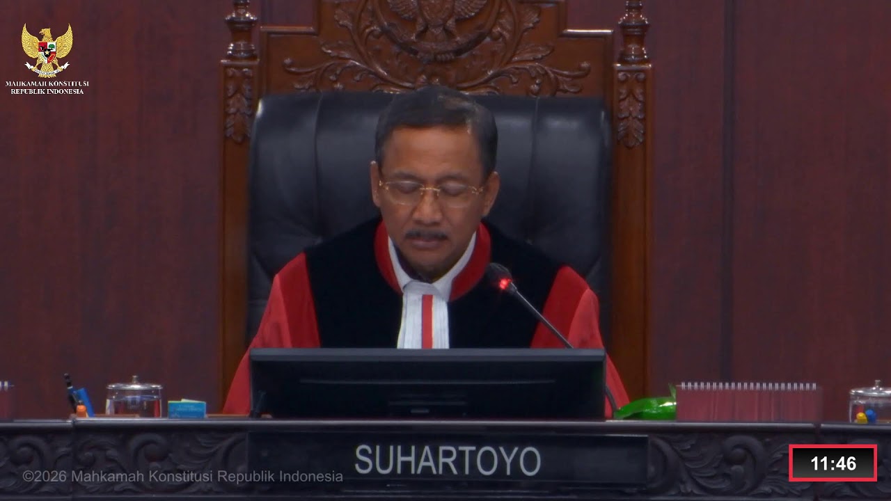 Sidang Perkara Nomor 176, 191/PUU-XXIII/2025. Selasa, 20 Januari 2026.