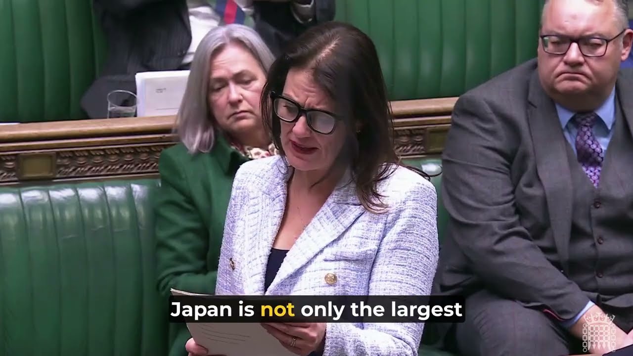 Monica Harding MP questions the Prime Minister on Japan