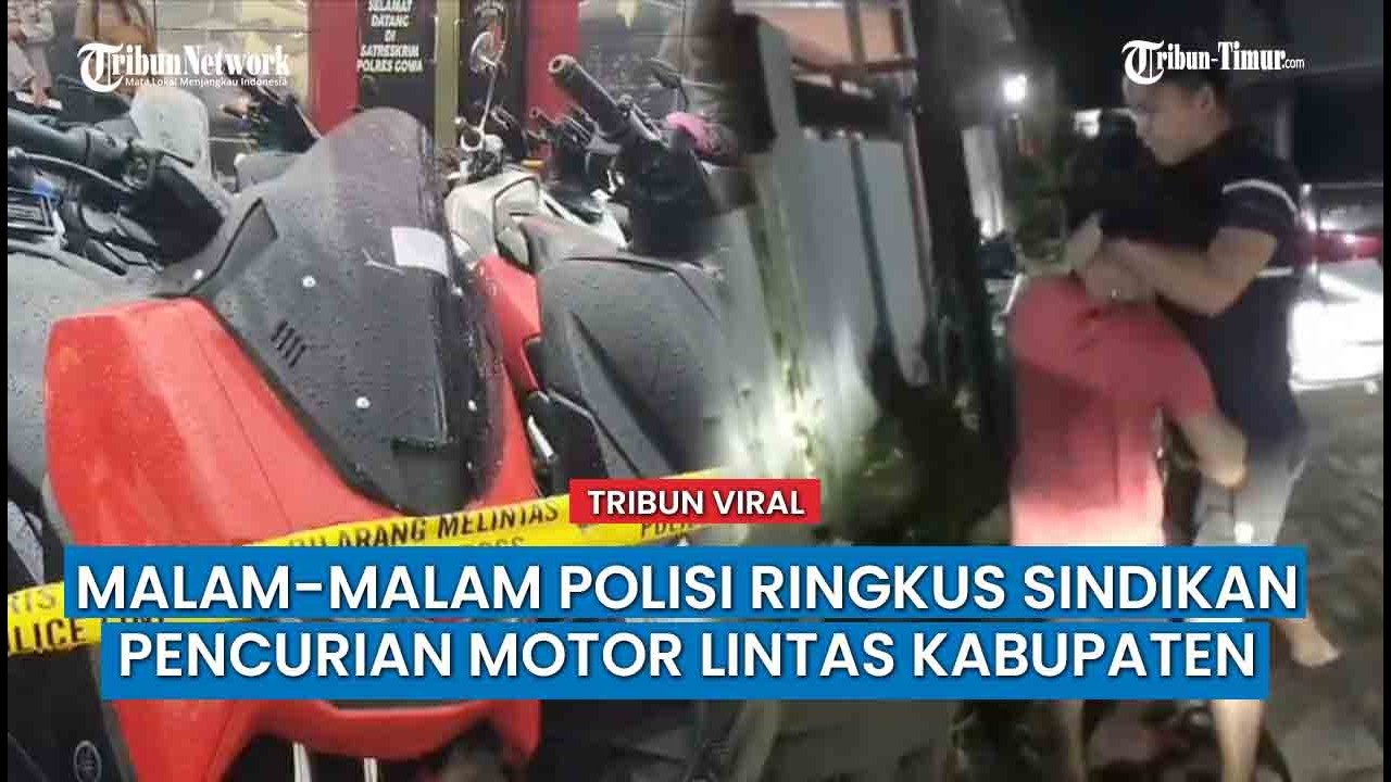 Polres Gowa Ringkus 7 Pelaku Sindikat Curanmor Lintas Kabupaten, 24 Kendaraan Diamankan