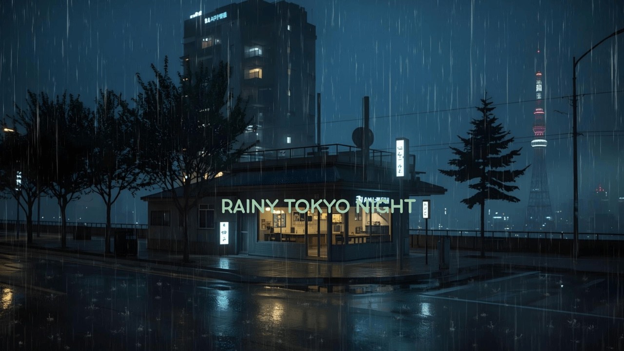 Silent Tokyo Streets at 3 AM 🌧️ | Calm Rain Lofi