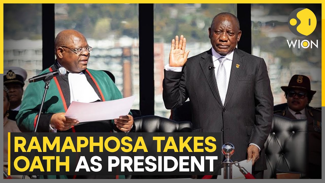 Cyril Ramaphosa sworn in as South African president for second term | Latest English News | WION