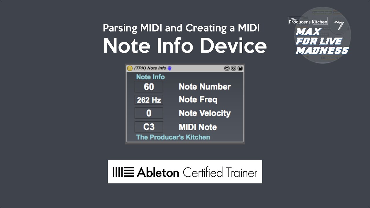 Max for Live Madness: Parsing MIDI, Live Objects, Creating MIDI Note Info Device