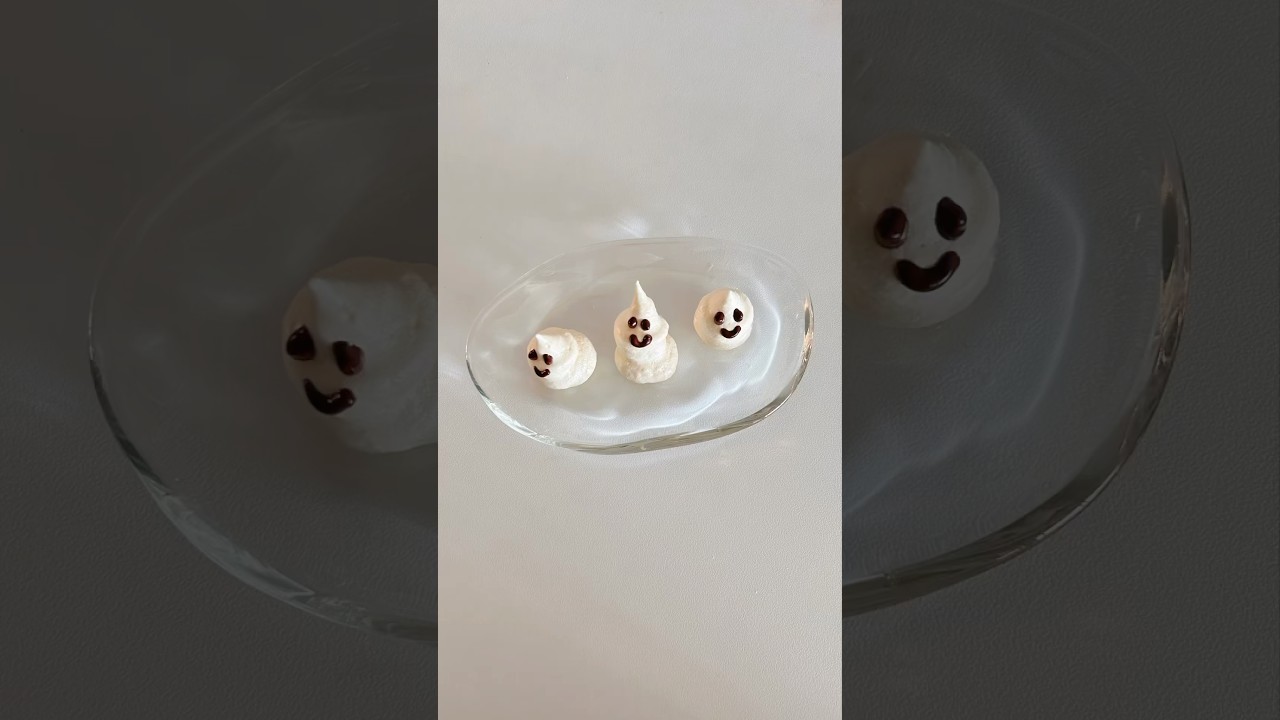 할로윈데이 유령 머랭 쿠키 만들기 👻 