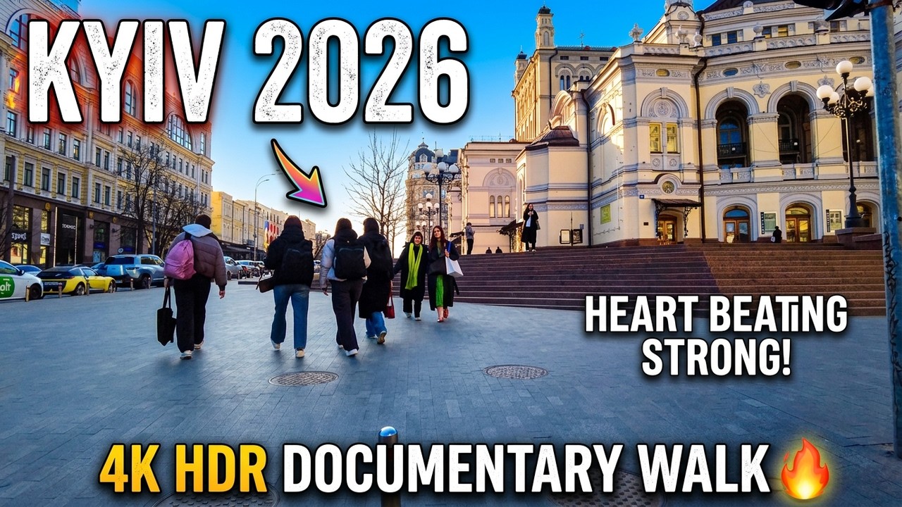 🔥Streets of Kyiv 2026 | Ukraine's Heart Beating Strong | 4K HDR Documentary Walk