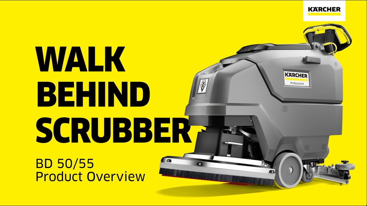 Kärcher BD 50/55 Walk-Behind Scrubber : Overview