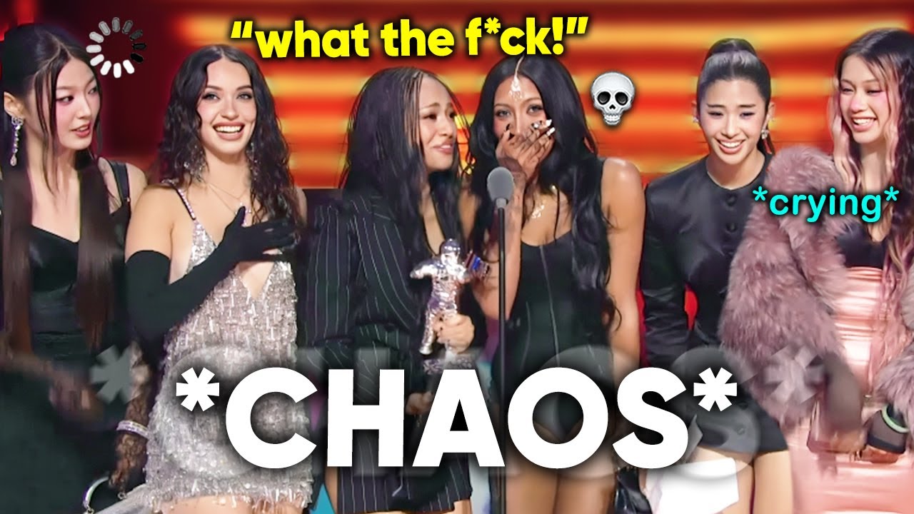 katseye being effortlessly FUNNY at VMAs *awkward moments* (collecting celebrities like pokémon)