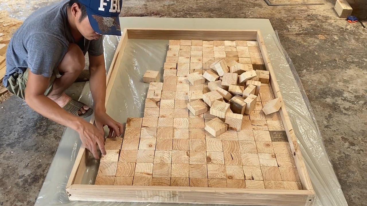 Amazing Best Design Idea Woodworking Projects - How To Building A Large Workbench With Square Blocks