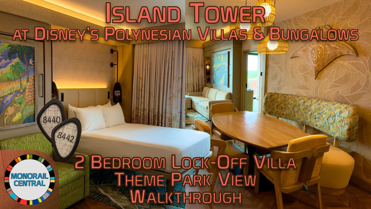 2 Bedroom Lock-Off Villa (Theme Park View) | Island Tower at Disney’s Polynesian Villas 2025