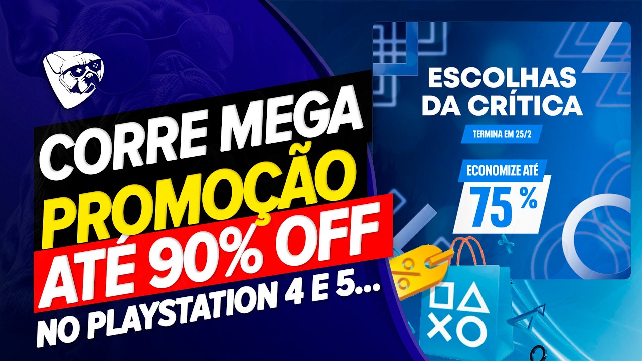 CORRE! OFERTA  BRUTA DA PLAYSTATION!  NOVA MEGA PROMOÇÃO ATÉ 90% DESCONTOS NO PS4 e PS5!