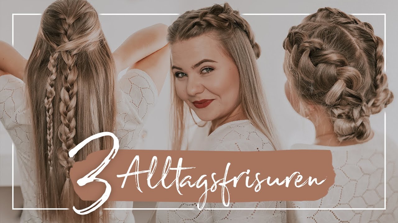 3 ALLTAGSFRISUREN für den HERBST! 😍 (Für Mittel & Lange Haare) | #FallinLove