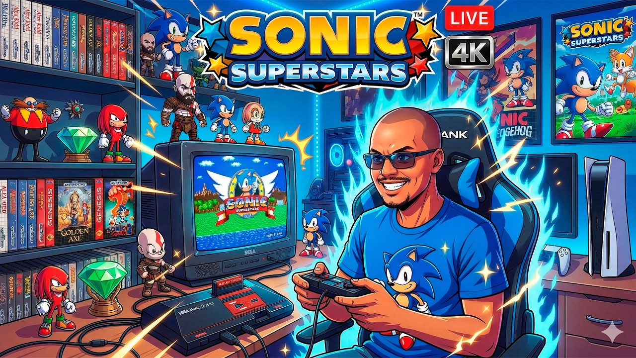 Sonic Superstars PS5 4K: Do Clássico ao Moderno em Alta Definição!