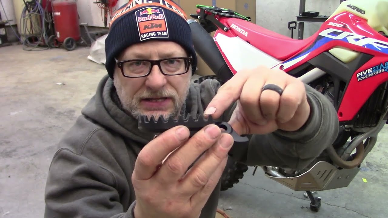 Установка широких подножек CRF300L