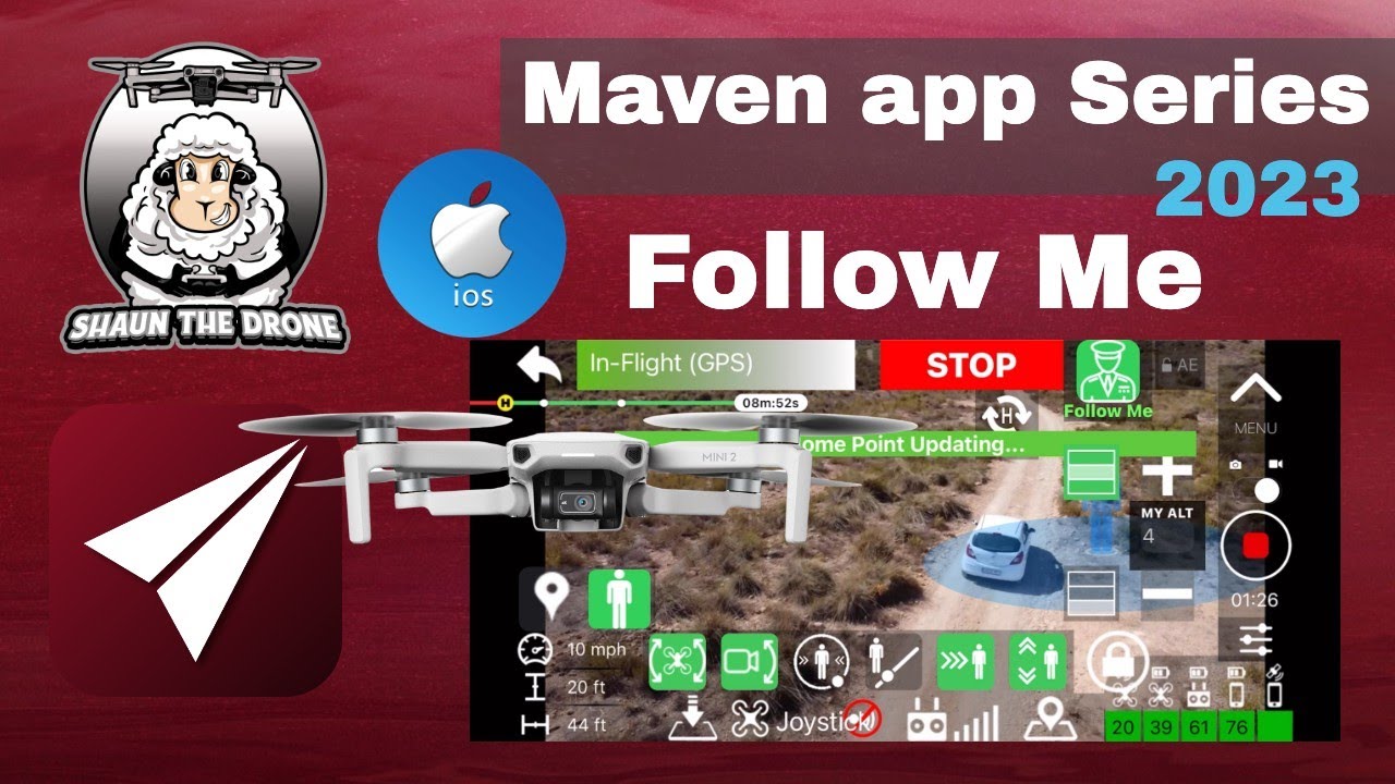 How to tutorial Maven app Follow Me DJI Mini 2 #shaunthedrone