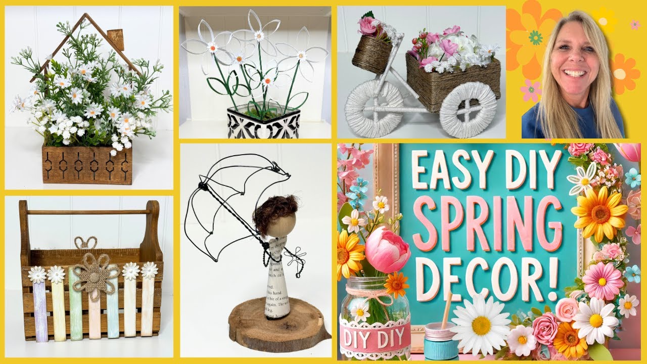 DIY SPRING DECOR : EASY, BEAUTIFUL AND BUDGET FRIENDLY