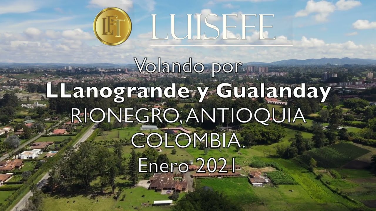 Volando por Llanogrande y Gualanday,  Rionegro, Antioquia, Colombia, Enero 2021.