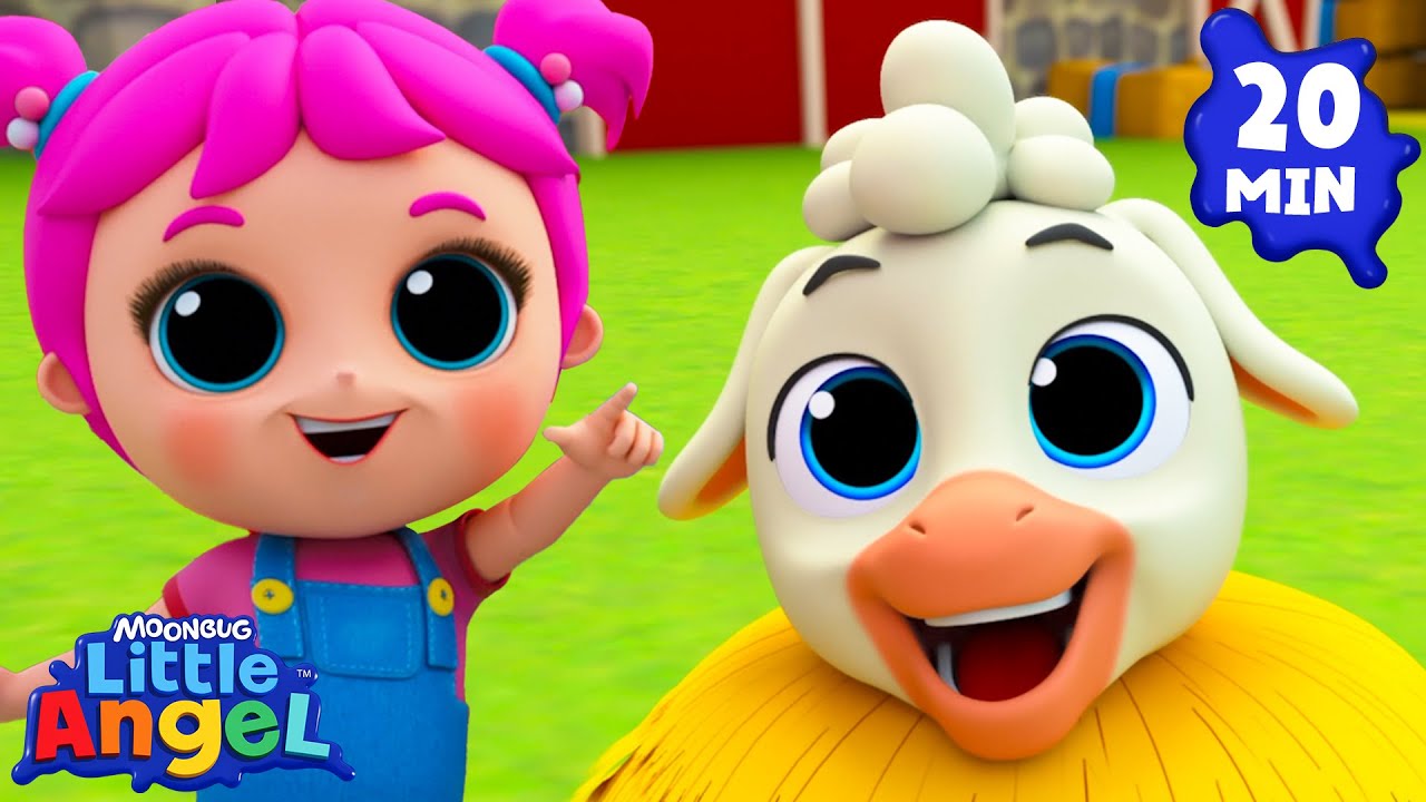 Can Jill Find the Little Lamb? 🐑 Farm Animals + More! | Little Angel Kids Songs & Nursery Rhymes