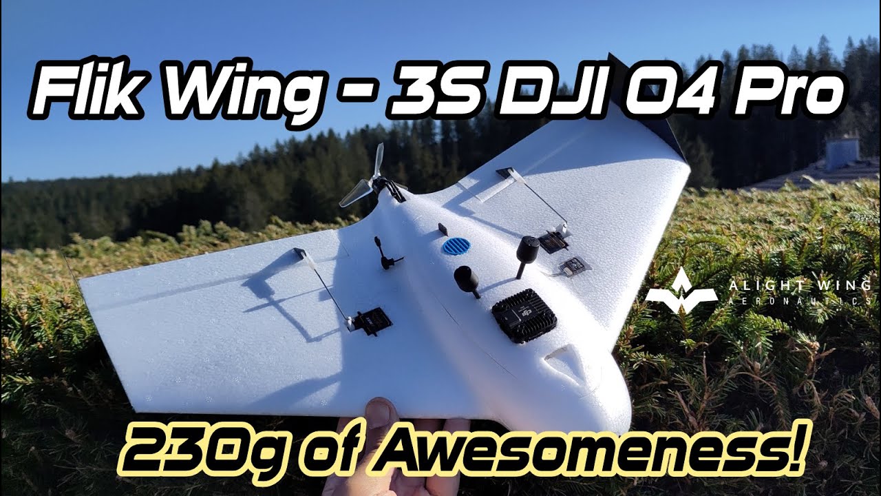 Flik Wing  - 230g of Awesomeness // 3S Sub250 DJI O4 Pro Wing
