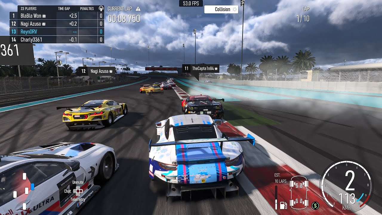 Porsche 911 RSR Racing at Yas Marina Turns Ugly with Penalties (Forza Motorsport)