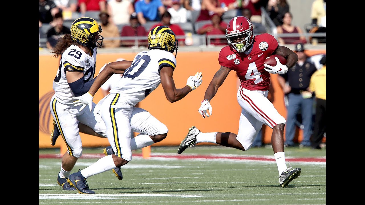 Jerry Jeudy (Alabama WR #4) vs. Michigan (2019)