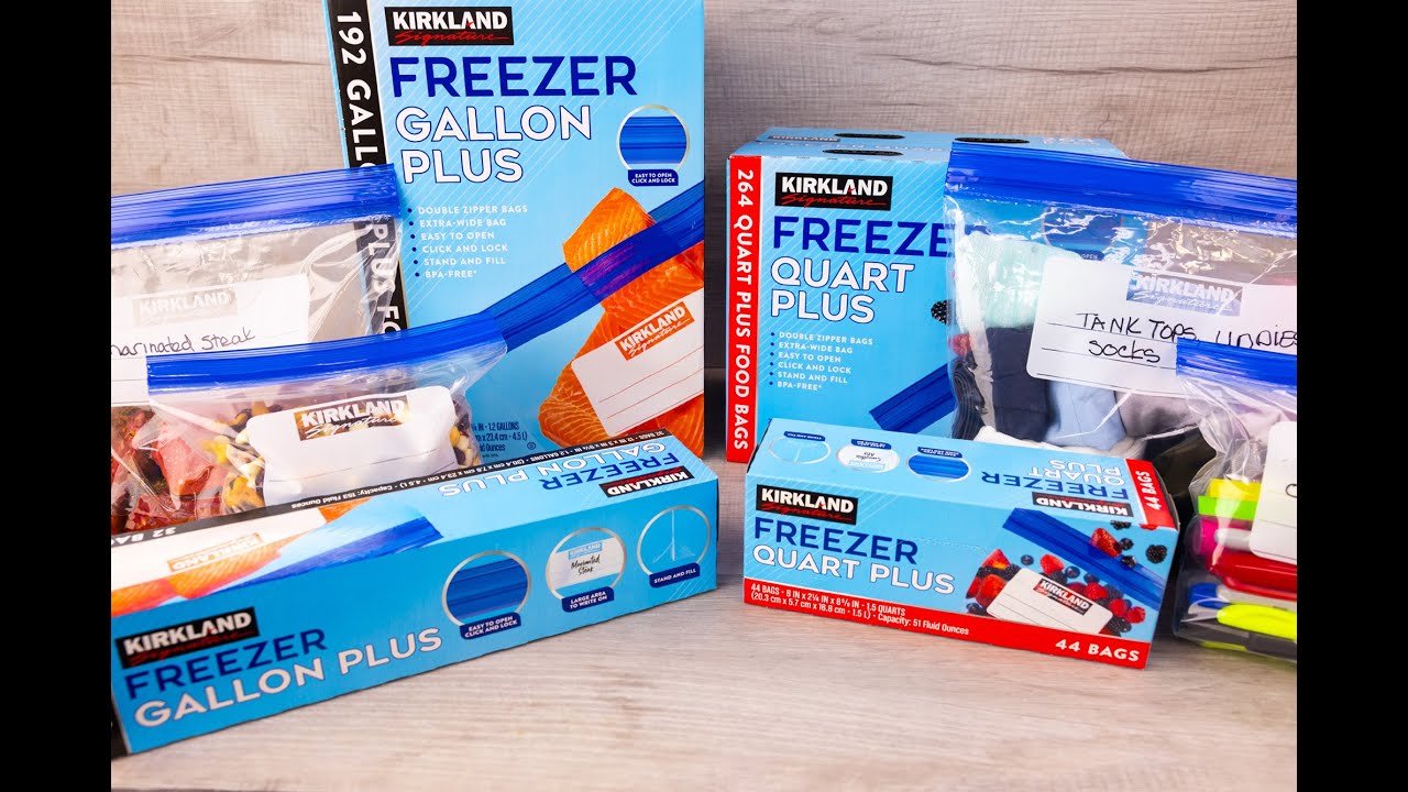 Quick & Easy: Multi-Use Kirkland Signature Freezer Storage Bags