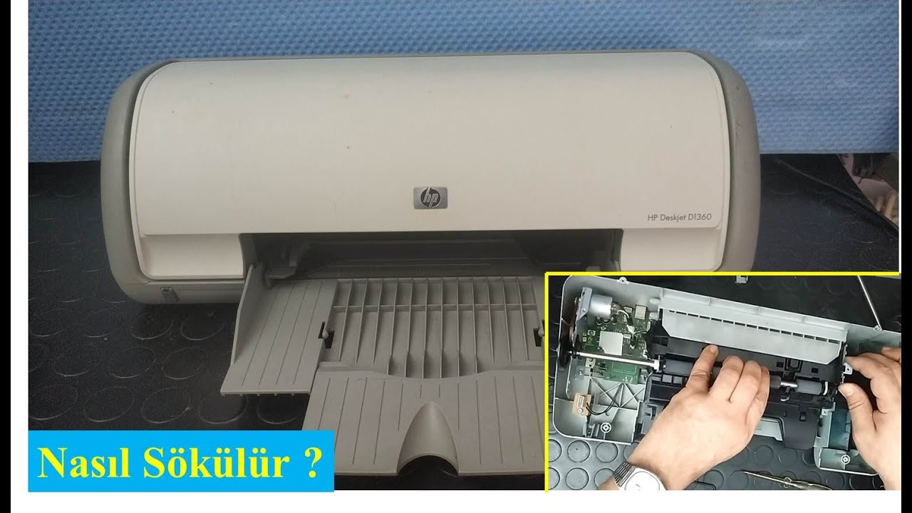 Nasıl Sökülür _ Parçaları Nelerdir? - 3 (Yazıcı - HP Deskjet D1360)