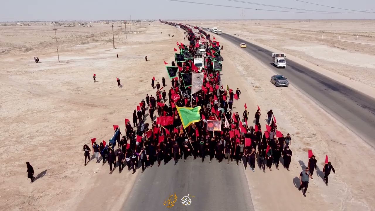 مسيرة اكبر موكب في العالم موكب شهيد الجمعة الحسيني مسيرة الاربعين المقدسه مسيرة الاربعين المقدسه