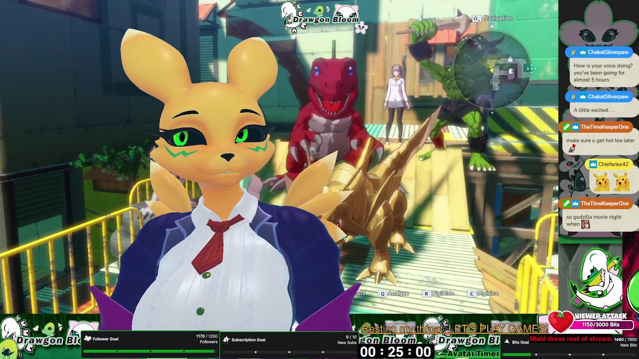 🐈Renamon plays Digimon time stranger!  LAST TIME Satan burnt me with his butthole!🐱