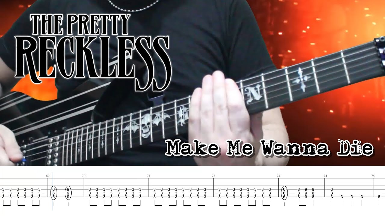 The Pretty Reckless - Make Me Wanna Die (Guitar Cover + TABS)
