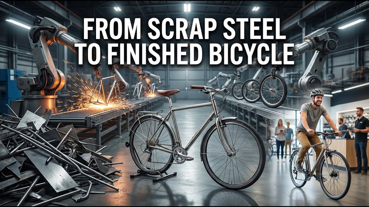 How Bicycles Are Mass Produced in a Factory | Industrial Bicycle Manufacturing Process