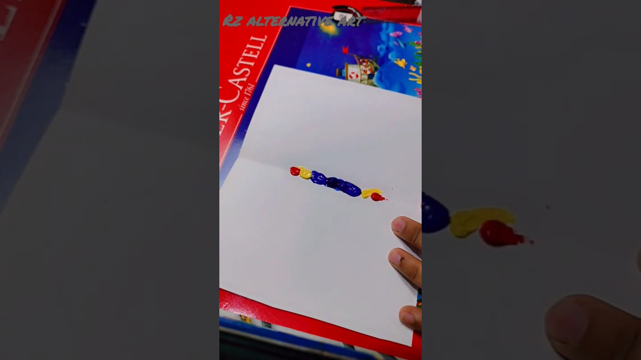 How to make decalcomania art//Decalcomania art technique #decalcomaniaart #art #abstractart #shorts