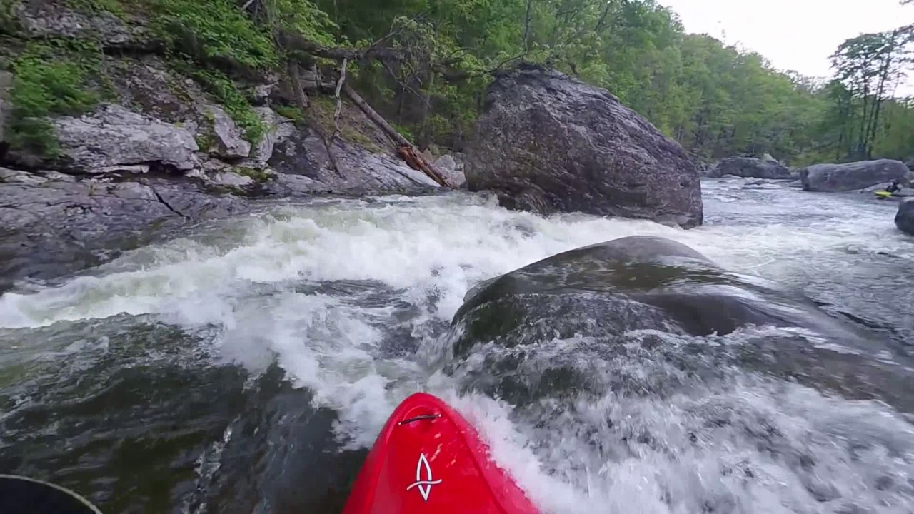 Kayaking Linville Gorge part 4 of 4 in NC from Conley Cove to Lake James level 2.30