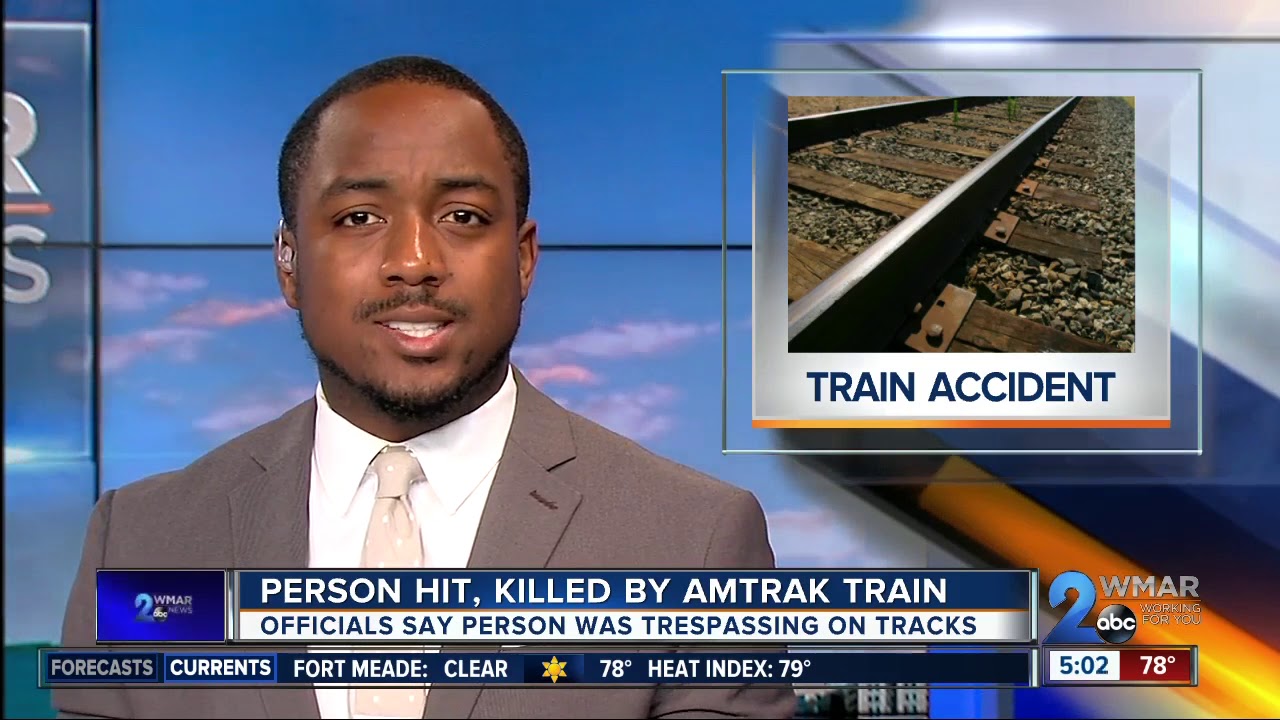Individual is hit and killed by Amtrak train after trespassing in Southeast Baltimore
