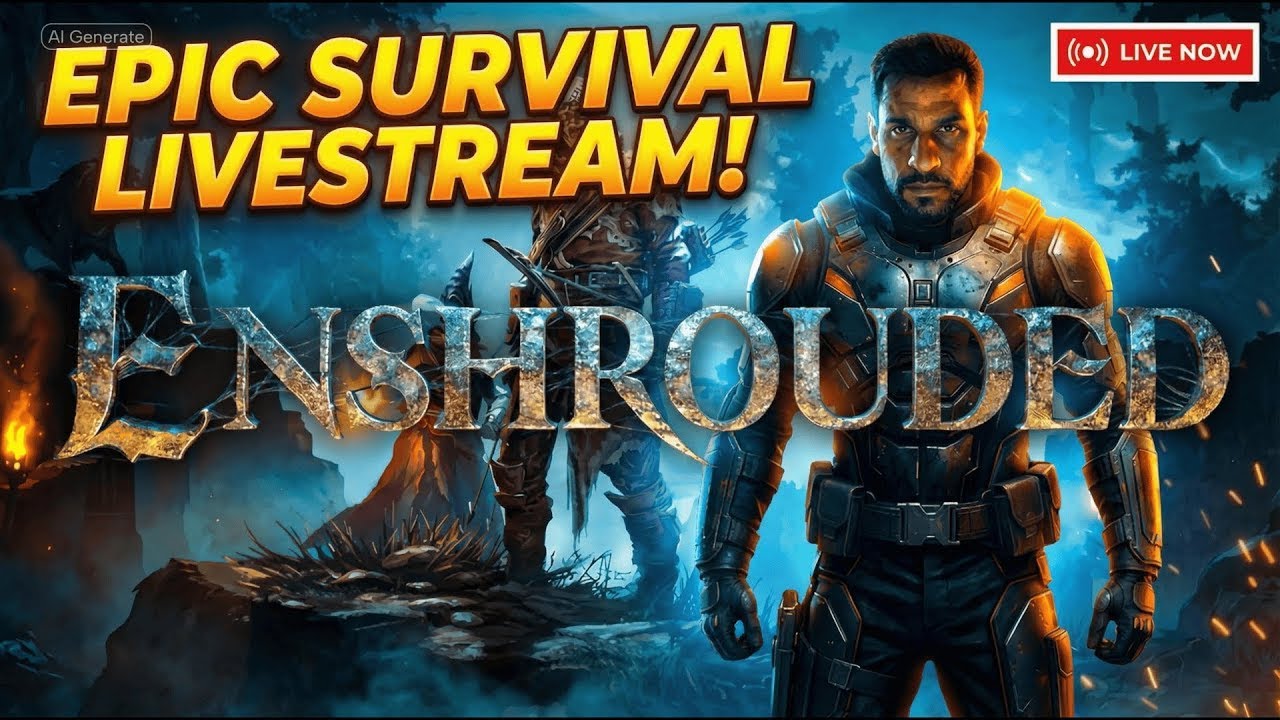 🔴LIVE - SURVIVING ENSHROUDED DAY 1