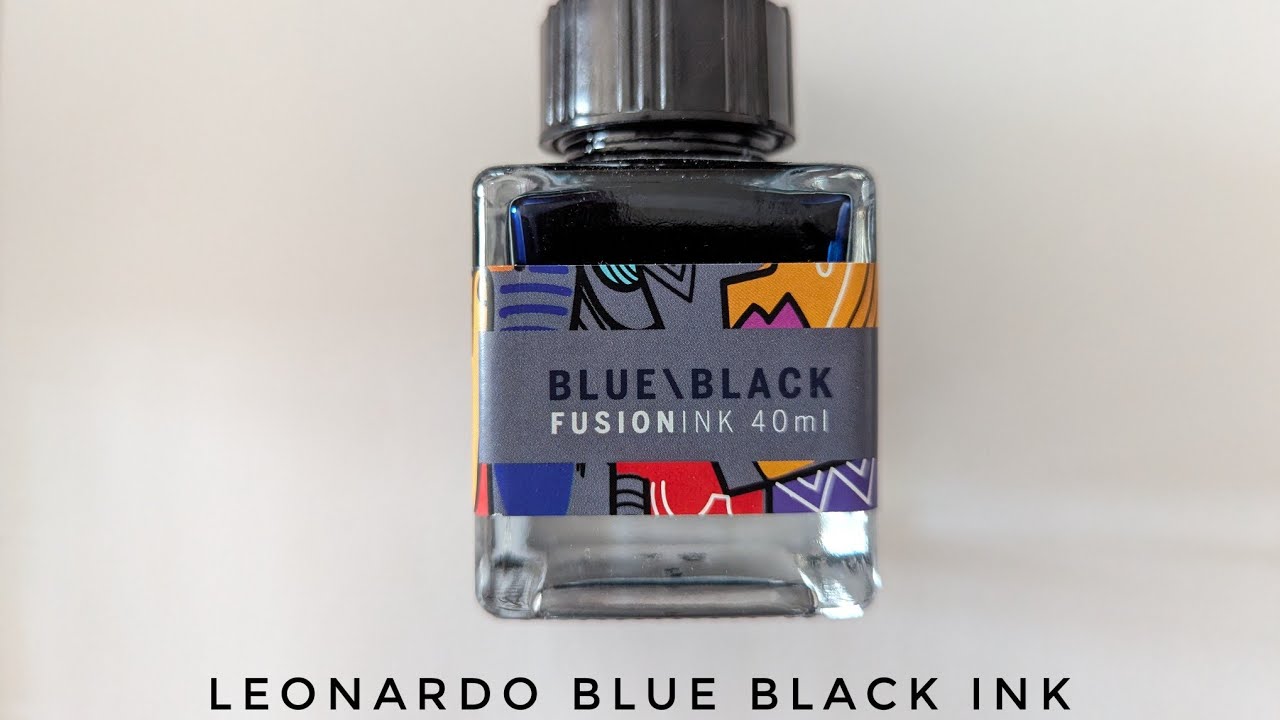 Leonardo Blue Black Fountain Pen ink