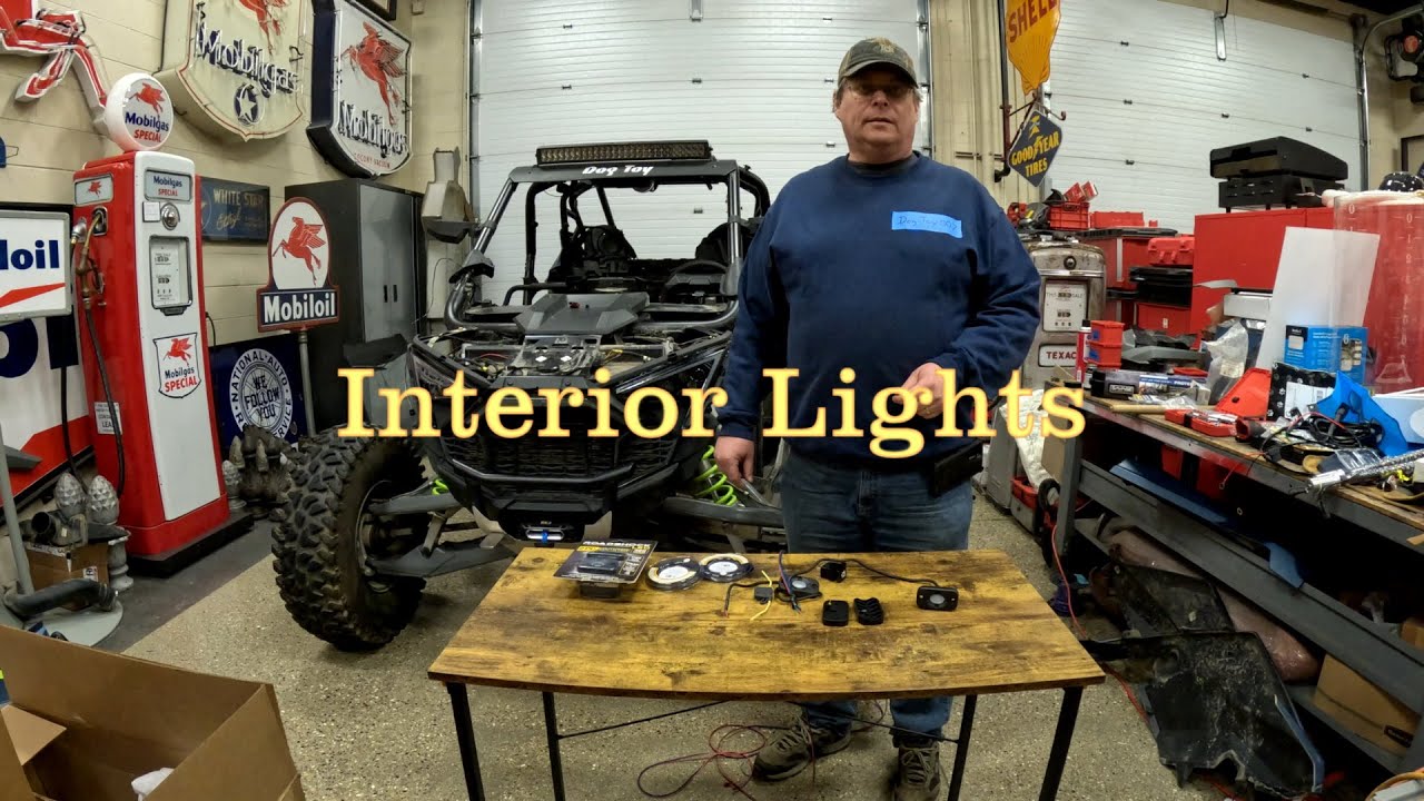 RZR Turbo R4 interior light install. #polaris