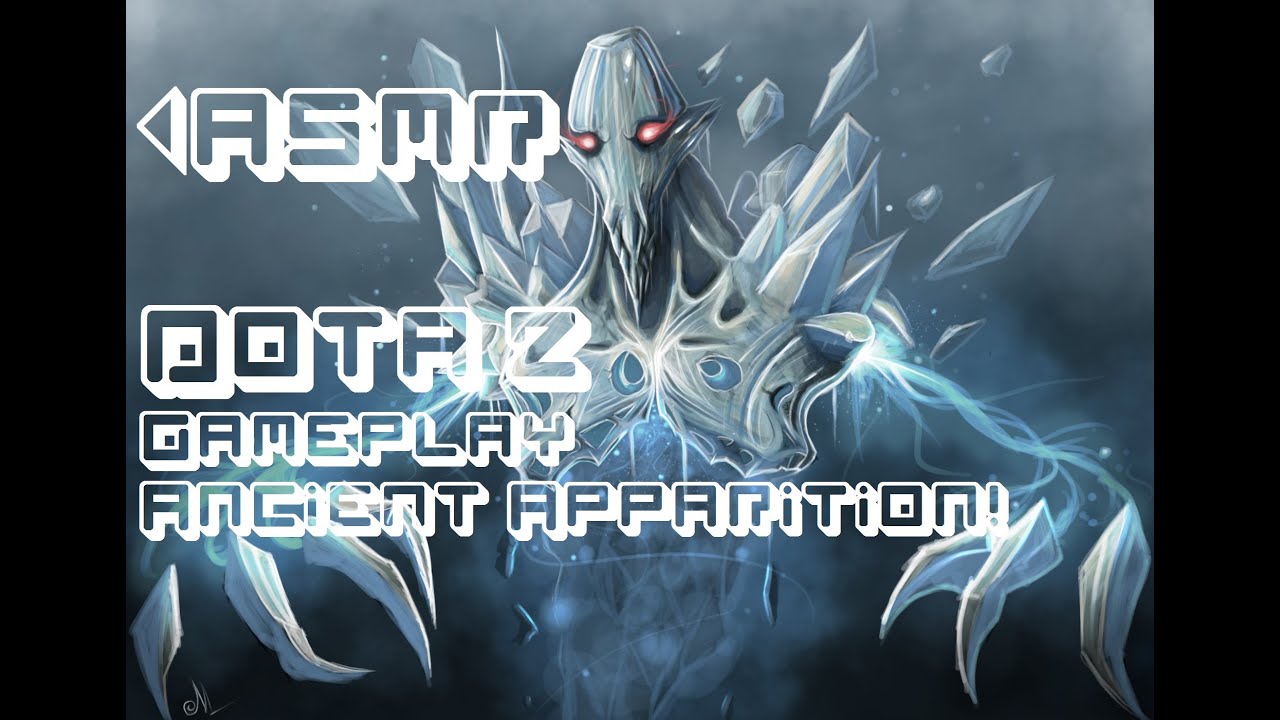 ASMR Dota 2 Gameplay Ancient Apparition! *Whispering, Mouse Clicking, Typing*