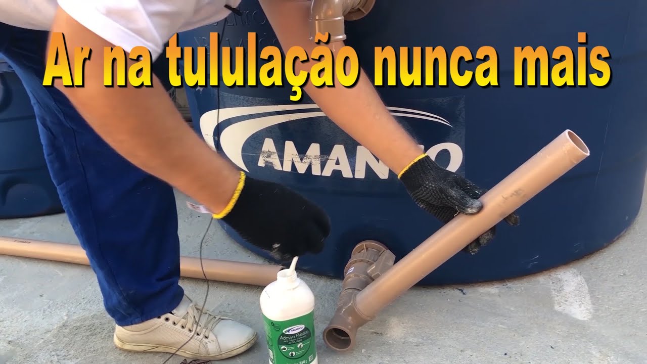 Ar no cano da caixa nunca mais - Air in the box barrel never again