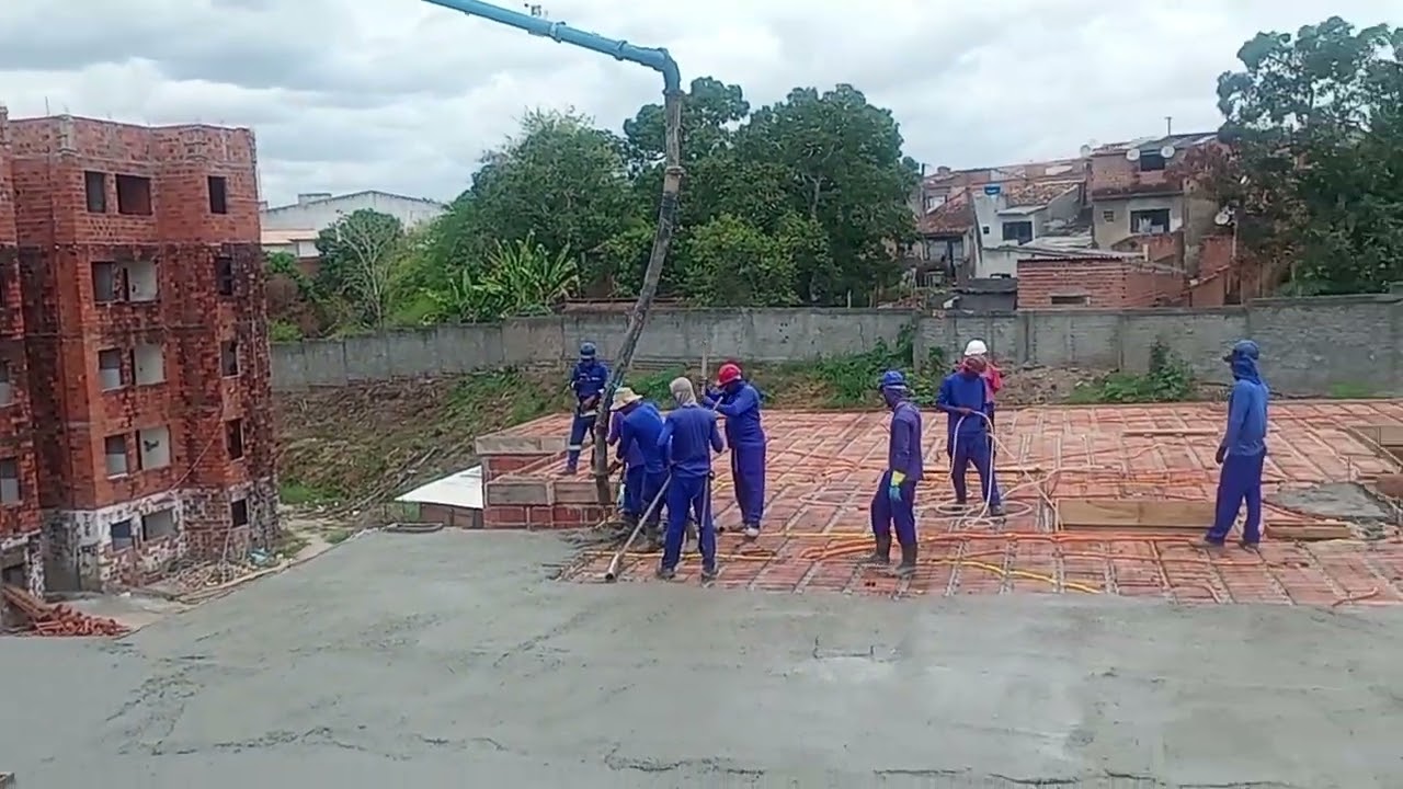 VAMOS MOSTRAR O ENCHIMENTO DE MAIS UMA LAJE NO RESIDENCIAL MARCELO DEDA EM PROPRIÁ-SE
