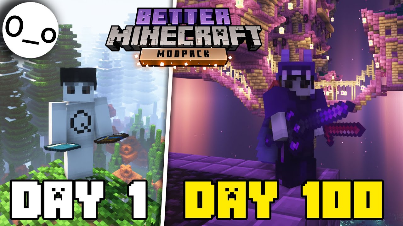 Tôi Sinh Tồn 100 Ngày Trong Better Minecraft 1.19.2 Hardcore Siêu Khó!