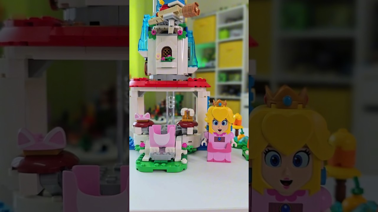 71407 Cat Peach 🍑 Suit and Frozen Tower! #legosupermario #peach   #catpeach